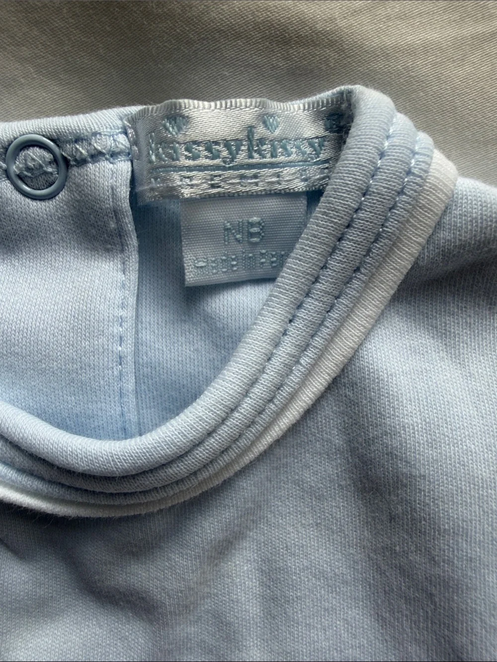 Kissy Kissy Light Blue Smocked Baby Gown